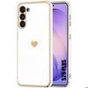 Heart Case- BOOLING - for Samsung Galaxy S26 Plus - Soft Shockproof Slim Silicone White