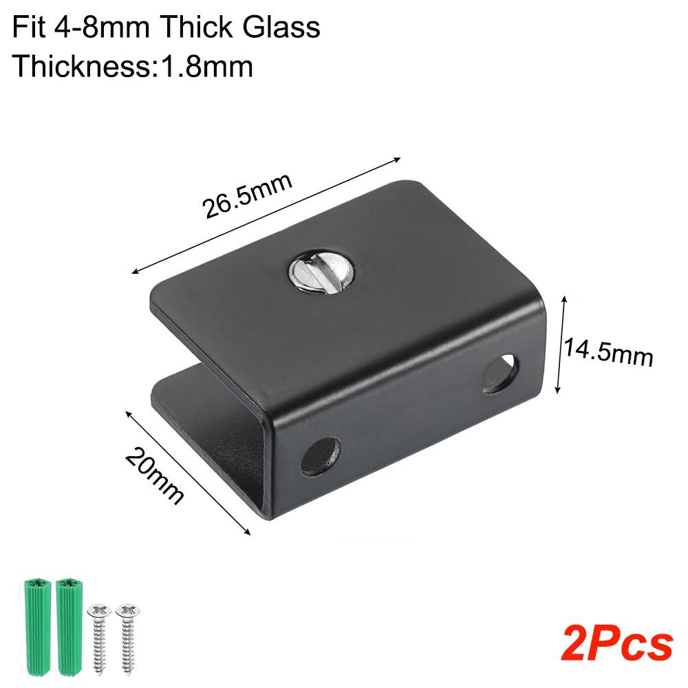 Heavy Duty Railing Holder Stainless Steel Glass Support Hardware Wood Glass Shelves Clamp