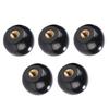 5pcs Black Round Ball Handle Ball Knobs Bakelite Lever Knob M5/M6/M8/M10/M12 Machine Tool Replacement