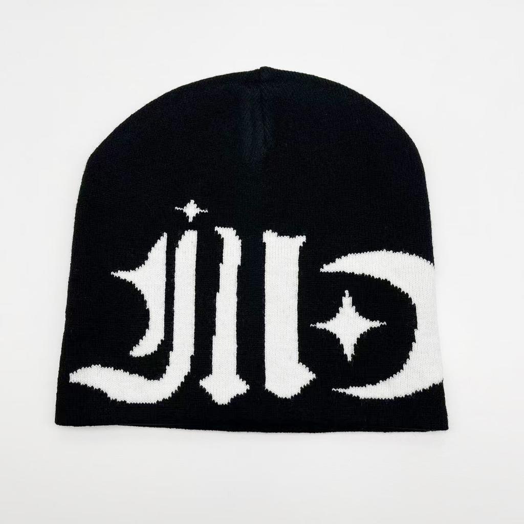 Halloween Series Jacquard Knitted Hat European and American Fashion Skull Portrait Beanie Pullover