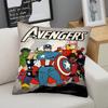 Captain America Throw Pillow With Insert Superhero Polyester Cushion For Sofa Couch Bed Kids Room Accent Pillow Marvel Fans Gift