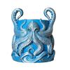 Elegant Garden Flower Pot 3D Printed Octopus Planter with Tray, Creative Succulents Pot, Weather-Resistant Pla Material Container Planting Container,