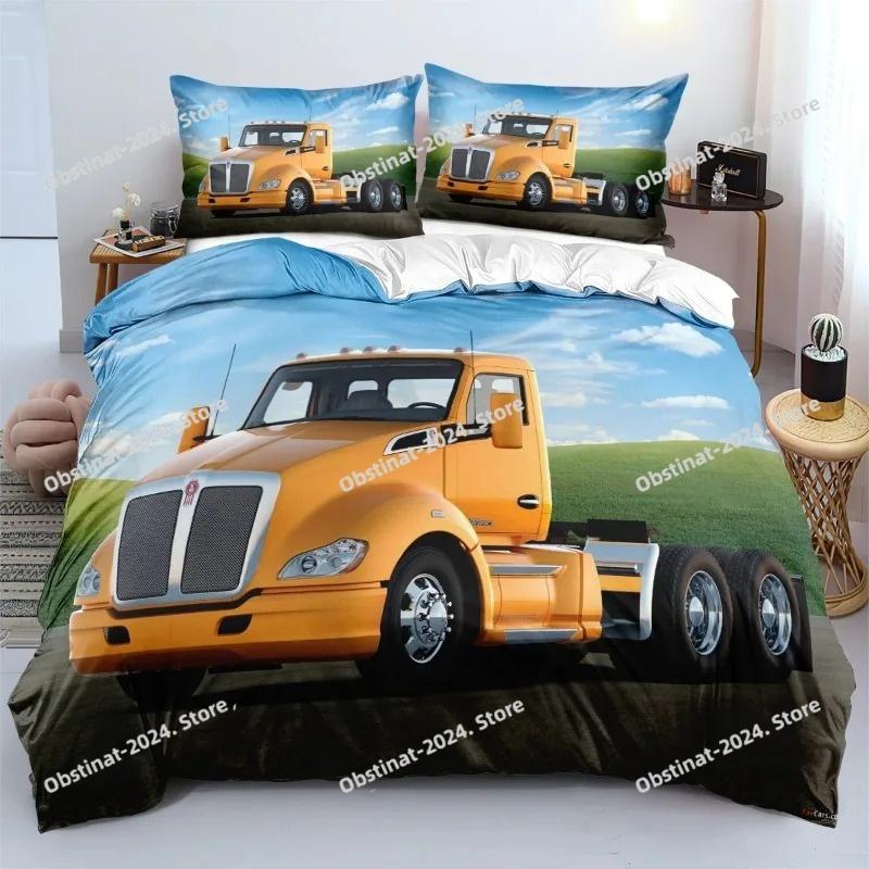 Truck Kenworth 3D Printed Duvet Cover Pillowcase Bedding Set Twin Full King For Kids Adults Bedroom