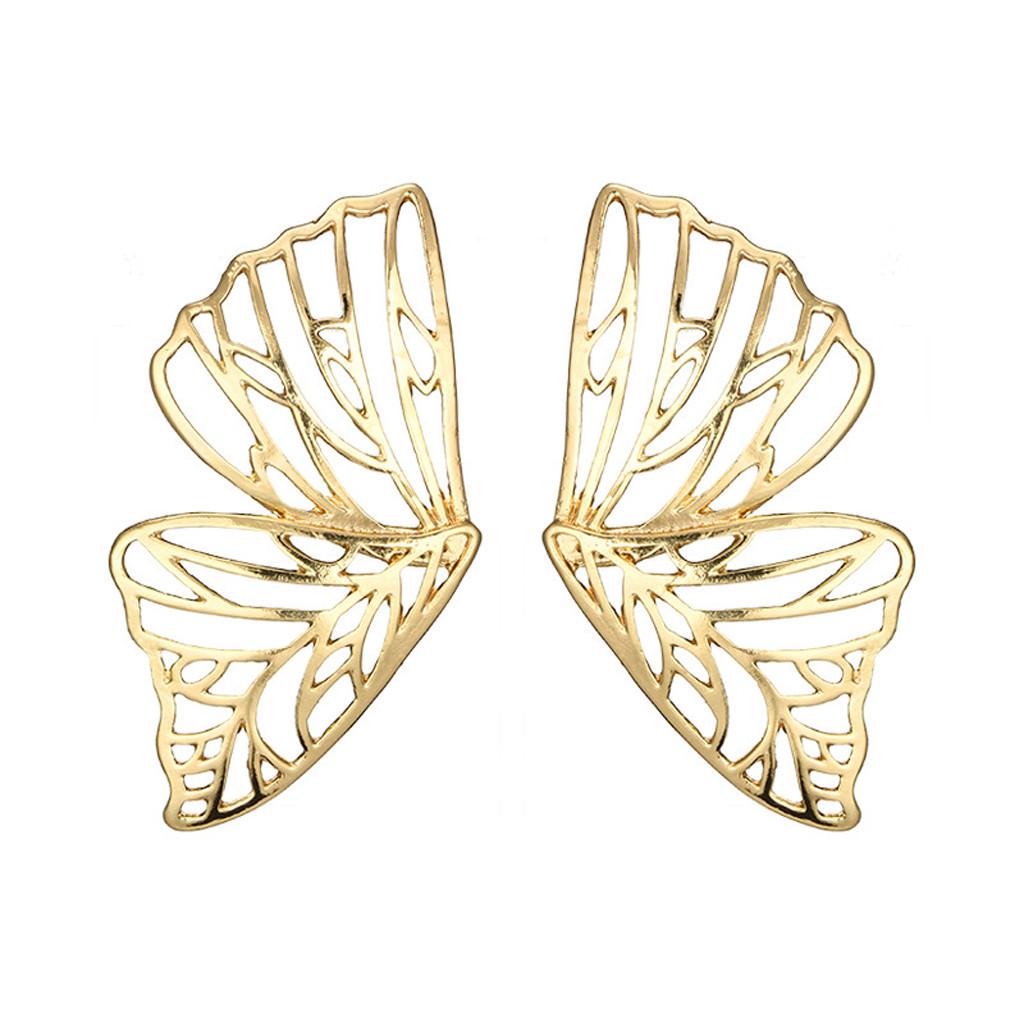 Модные полые серьги-подвески в форме бабочки для женщин, ювелирные изделия из сережек