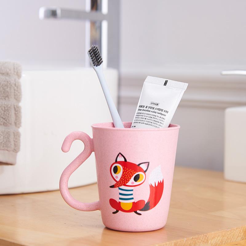 Cartoon Drinking Cup Brush Teeth Washing Cup For Kids Children Plastic Breakfast Mug Drink Bathroom Tumblers