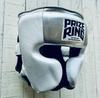 PRIZE RING Headgear L Size "Pro-training" White/Silver