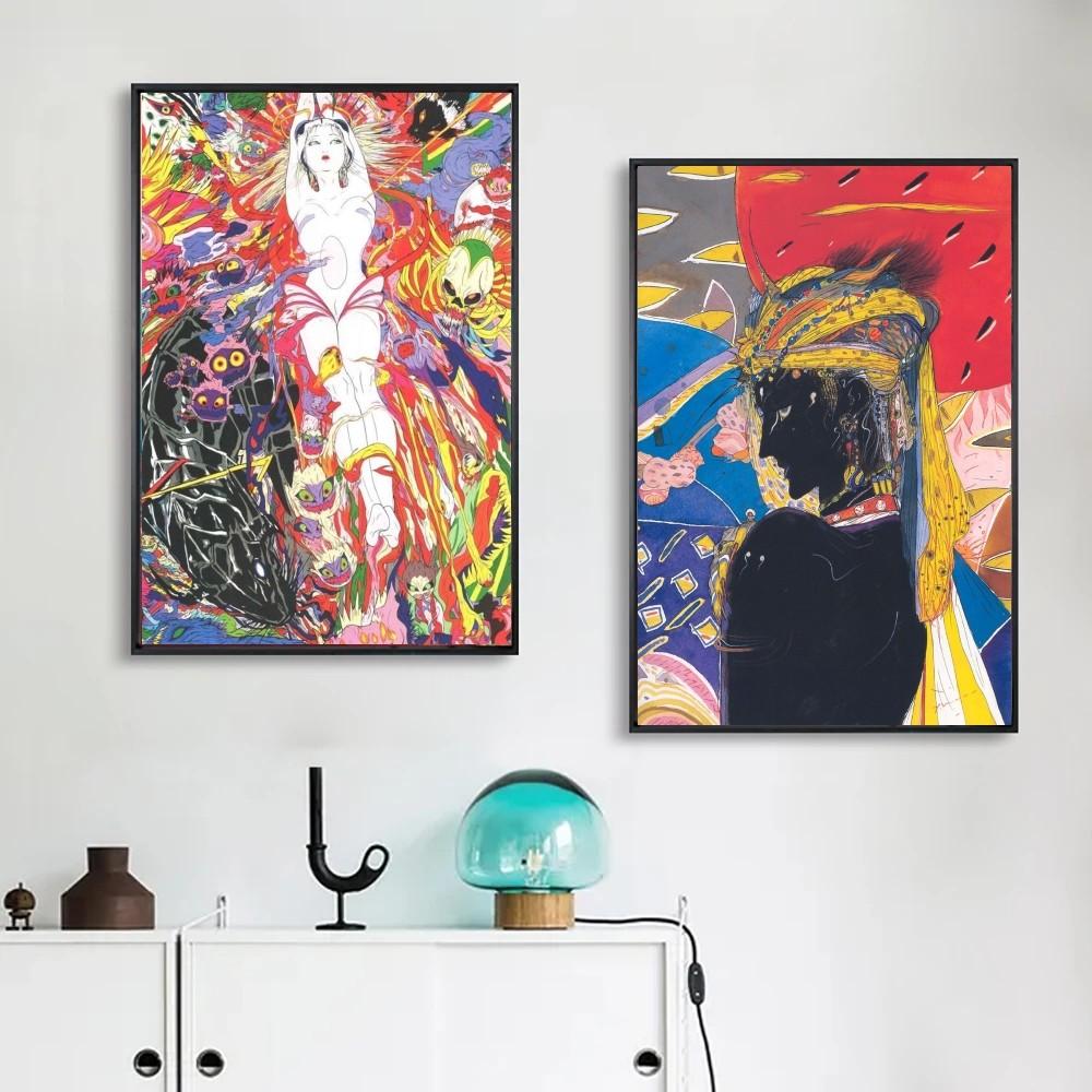 1pc Yoshitaka Amano Final Fantasy Anime Poster Poster Art Print Bar Living Room Furniture Decor