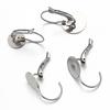 20pcs/10pcs Stainless Steel French Earrings Base Lever Back Ear Wire Hoop Open Loop Earring Hooks for Jewelry Making DIY