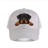 Realistischer Rottweiler Hund lugt Kunst Druck Heim Dekoration Baseball Kappe Mode Unisex Sonnenhut Damen Outdoor Sport Snapback Kappe