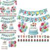 Theme Cocomelon Kids Birthday Party Decor Supplies Banner Caketopper Balloon