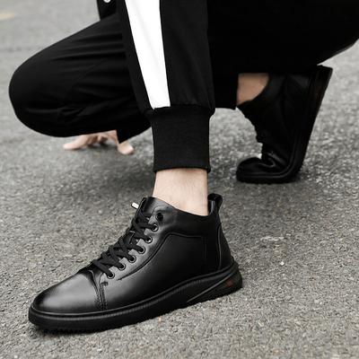 Fashion Fashion Men Boots 2024 New Mens Sneakers Classic High Top Male Comfortable Walking Shoe Genuine Leather Warm Winter Boots Men