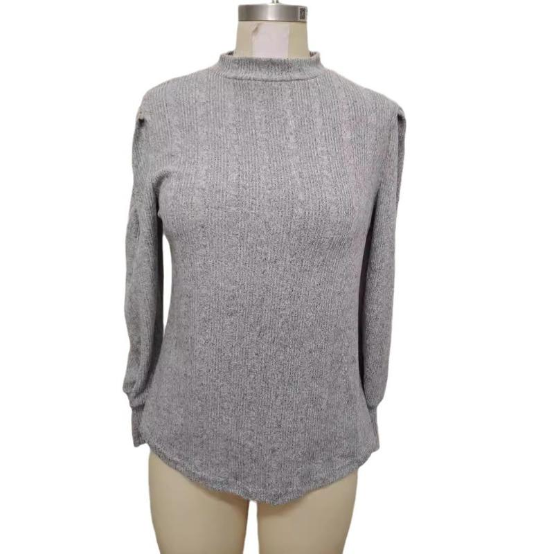 Autumn Women's Casual Solid Color Warm Long Sleeved T-Shirts Women’s