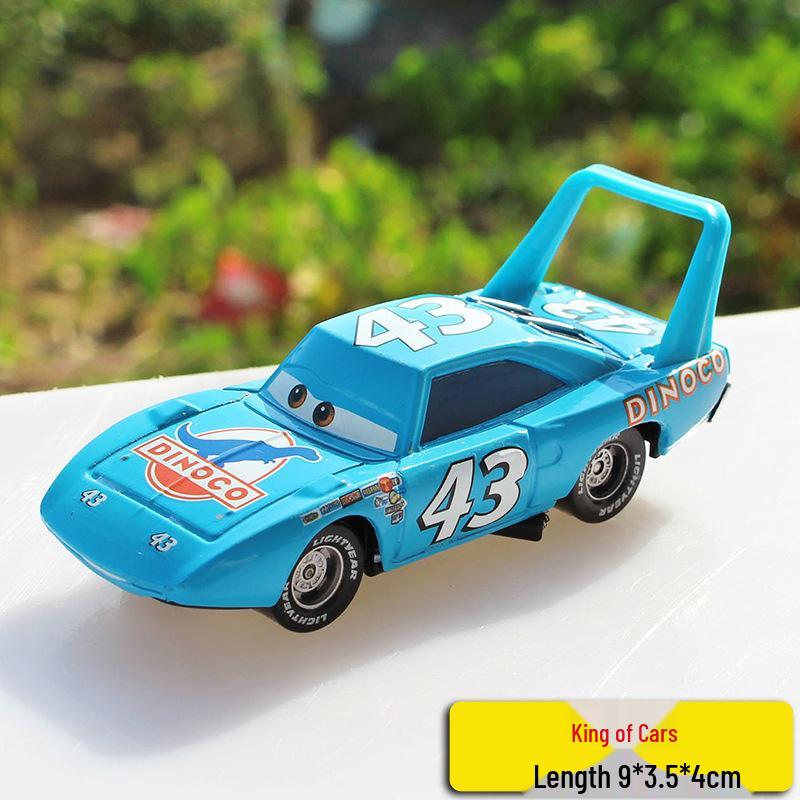 Pixar Cars Alloy Toy Set: McQueen, Mater, Sally, Sheriff Models
