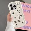 Cute Kitten Paw Prints Case for iPhone 16 Pro Max 14 XR 8 11 13 17 Air 12 15 Plus Soft Phone Cover