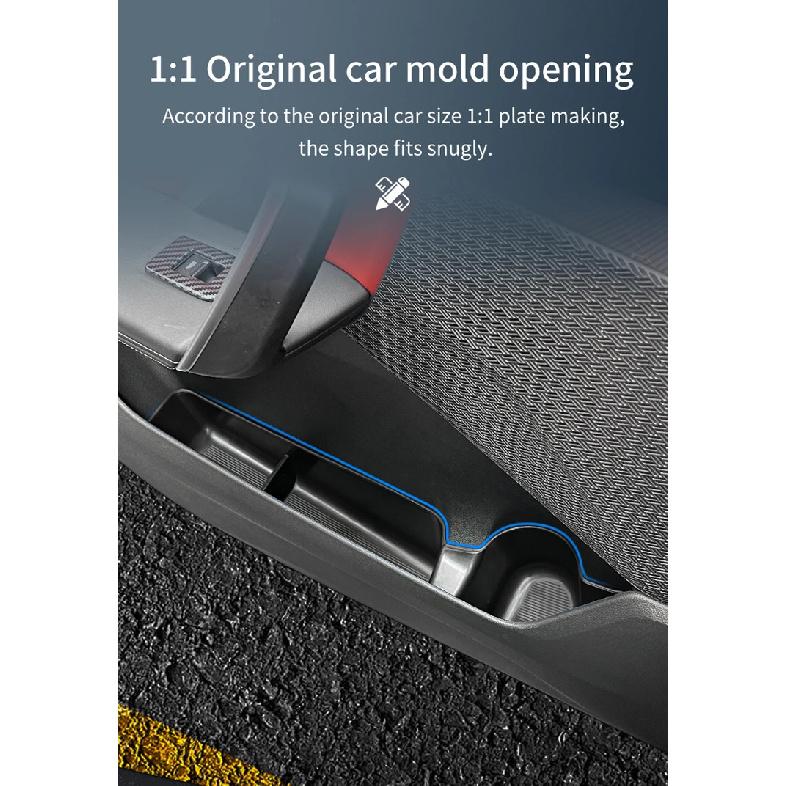 Smabee for 2023 BMW X1 IX1 Door Handle Storage Box 2024 X2 IX2 Front Door Holder Tray Car Side Organizer Accessories