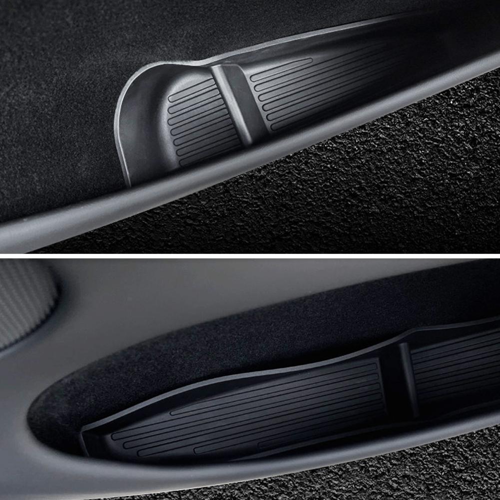4pcs Side Door Storage Box for Tesla New Model Y Juniper 2025 Armrest Tray Organizer Front Door Handle Decoration