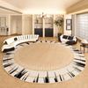 Light Luxury Carpets for Living Room Thick Plush Study Floor Mat Cream Style Bedroom Decor Round Carpet Fluffy Soft Bedside Rug