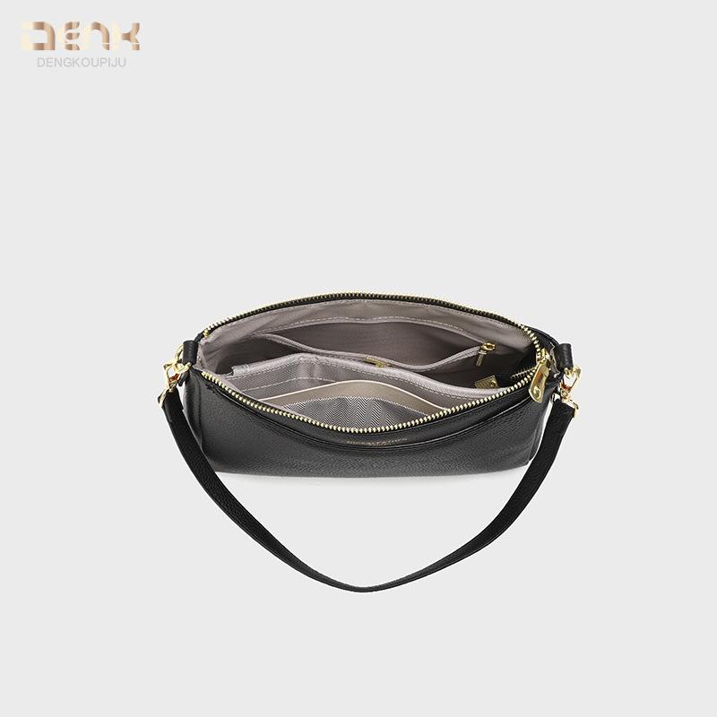 Genuine Leather Women's Bag Fashionable Single-shoulder Crossbody Bag Cowhide Small Square Bag