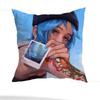 L-Life Is Strange Game Pillow Case Square Double-Sided Printing Short Plush Sofa Cushion Cover Bedroom Bedside Pillow