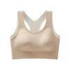 High Impact Breathable Sports Vest with Integrated Cup - Large Bust Yoga & Aerobics Beautiful Back Bra