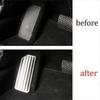 For Honda Accord 10Th 2018-2022 Silver Steel Inner Footrest Pad Pedal Cover Trim