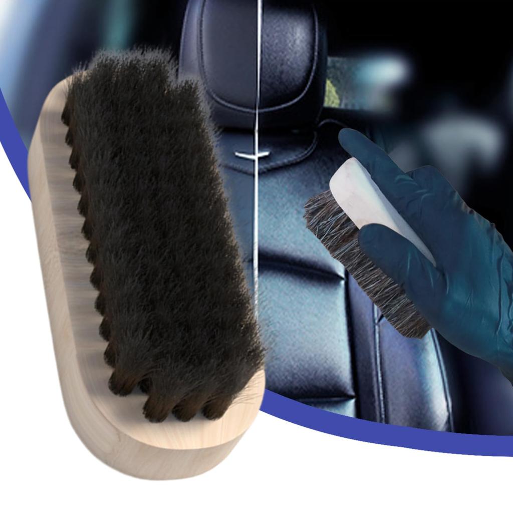 Carving Brush, Car Dust Removal Brush, Car Seat Detailing Brush Wood Handle | Soft