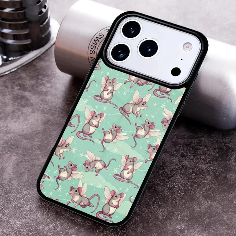Mouse Rat Phone Case for iPhone 17 16 15 Pro Max Air 14 13 12 11 Plus Shockproof Capa Cover