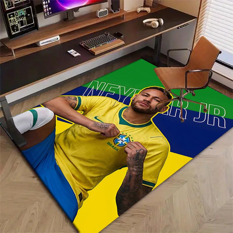 1pc Neymar15 Design Printed Area Rug Carpet for Bedroom Living Room Home Decor Rugs Mat Non Slip Mat Rug for Bedside