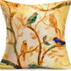 American Retro Printed Linen Pillowcase Living Room Sofa Office Pillow Car Cushion Cover