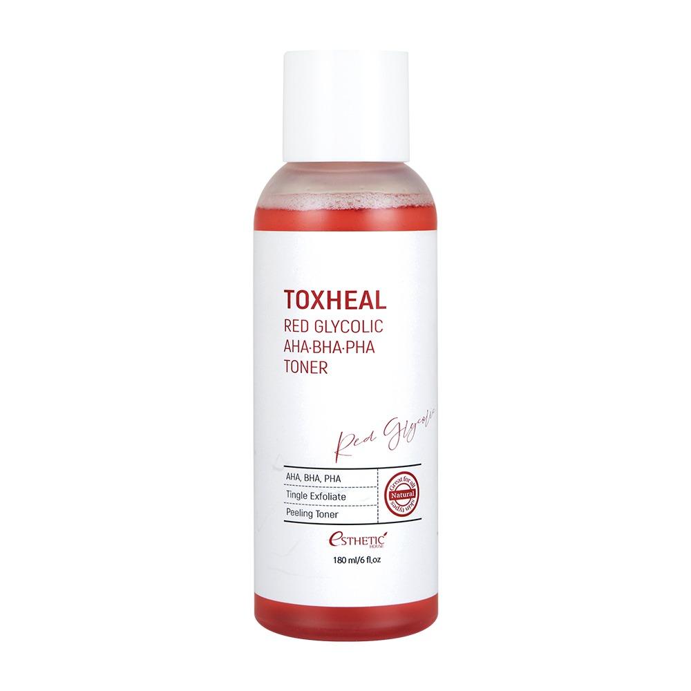 ESTHETIC HOUSE Toxheal Red Glycolic AHA BHA PHA Toner (180ml)