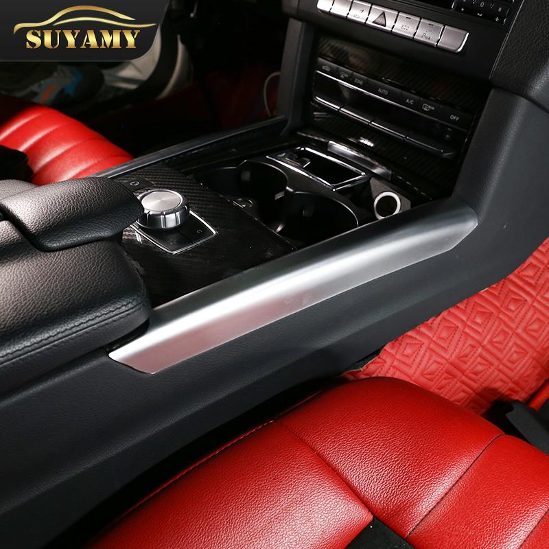 Central Control Shift Panel Side Decoration Bright Strips Trim For Mercedes Benz E Class W212 2010-2015 Car Interior
