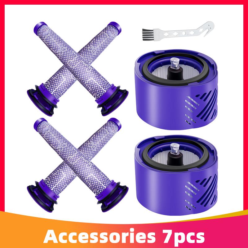 Compatible For Dyson V6 SV07 SV09 Vacuum Cleaner Replacement Spare Parts Hepa Front Air Filter Main Brush Pet Brush Head Hose