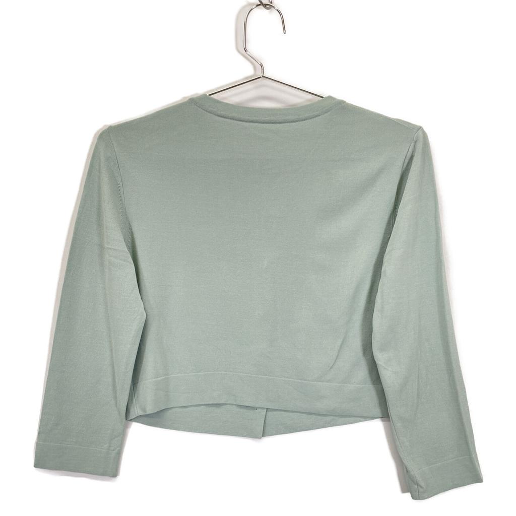 FOXEY 36823 Blue Crew Neck Cardigan tops 38 blueUsed