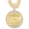 Hip Hop Last Supper Pendant Necklace With 13mm Iced Out Cuban Chain Necklaces Fashion Hiphop Men Charm 4mm Tennis Chain Jewelry
