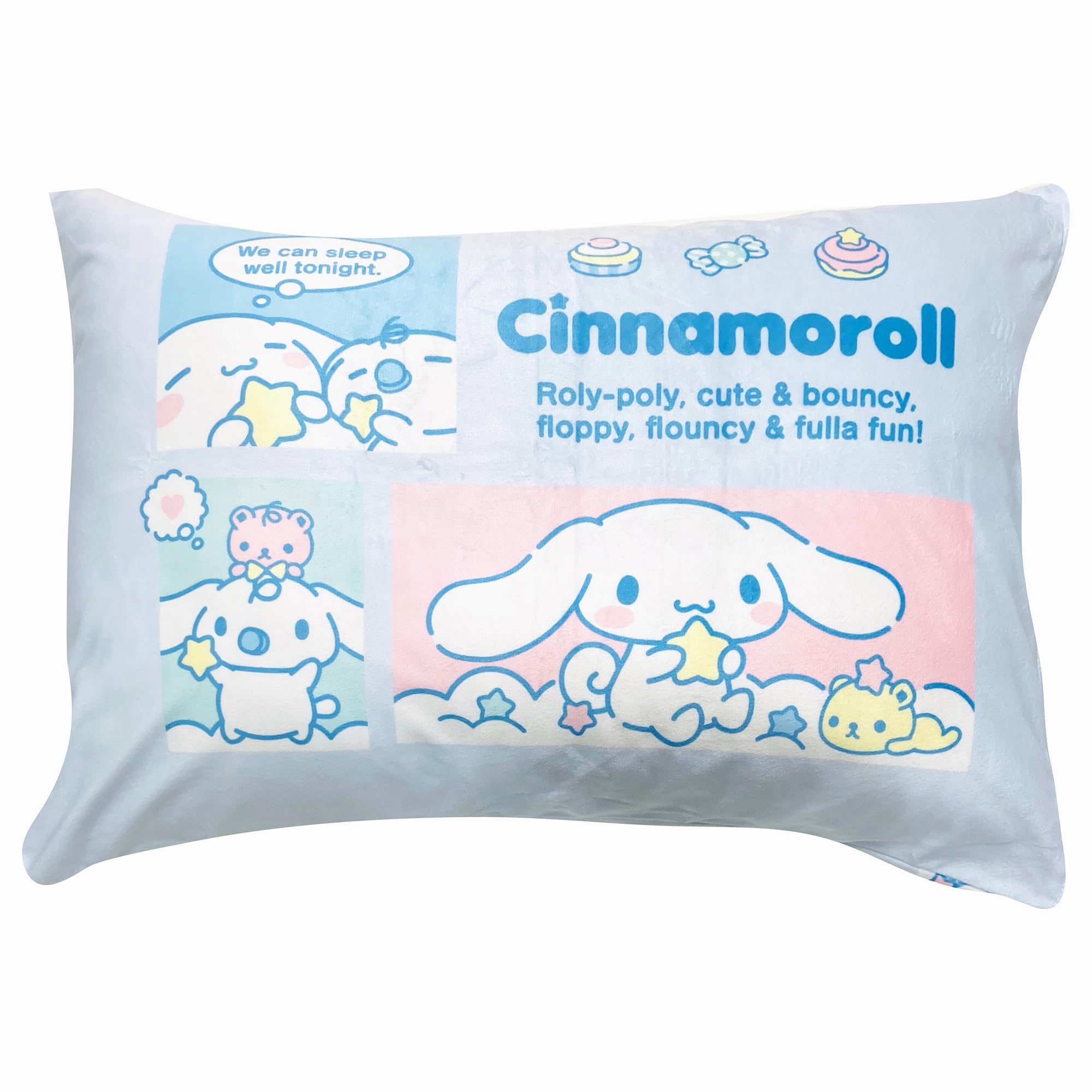 

MORIPiLO Наволочка Sanrio Киннаморолл Мягкая Гладкая 43x63 см Подходит для Родителей и Милой Подушки-Игрушки Sanrio Morishita Pillows (Тающе