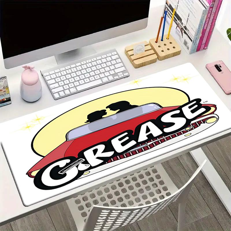 Grease Theme Mouse Pad, Non Slip Rubber Base, Multifunctional Office & Home Decor, Perfect for Workspace Personalization.
