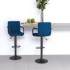 Day and Night - Day and Night Kitchen Stools 2 Units Blue Velvet