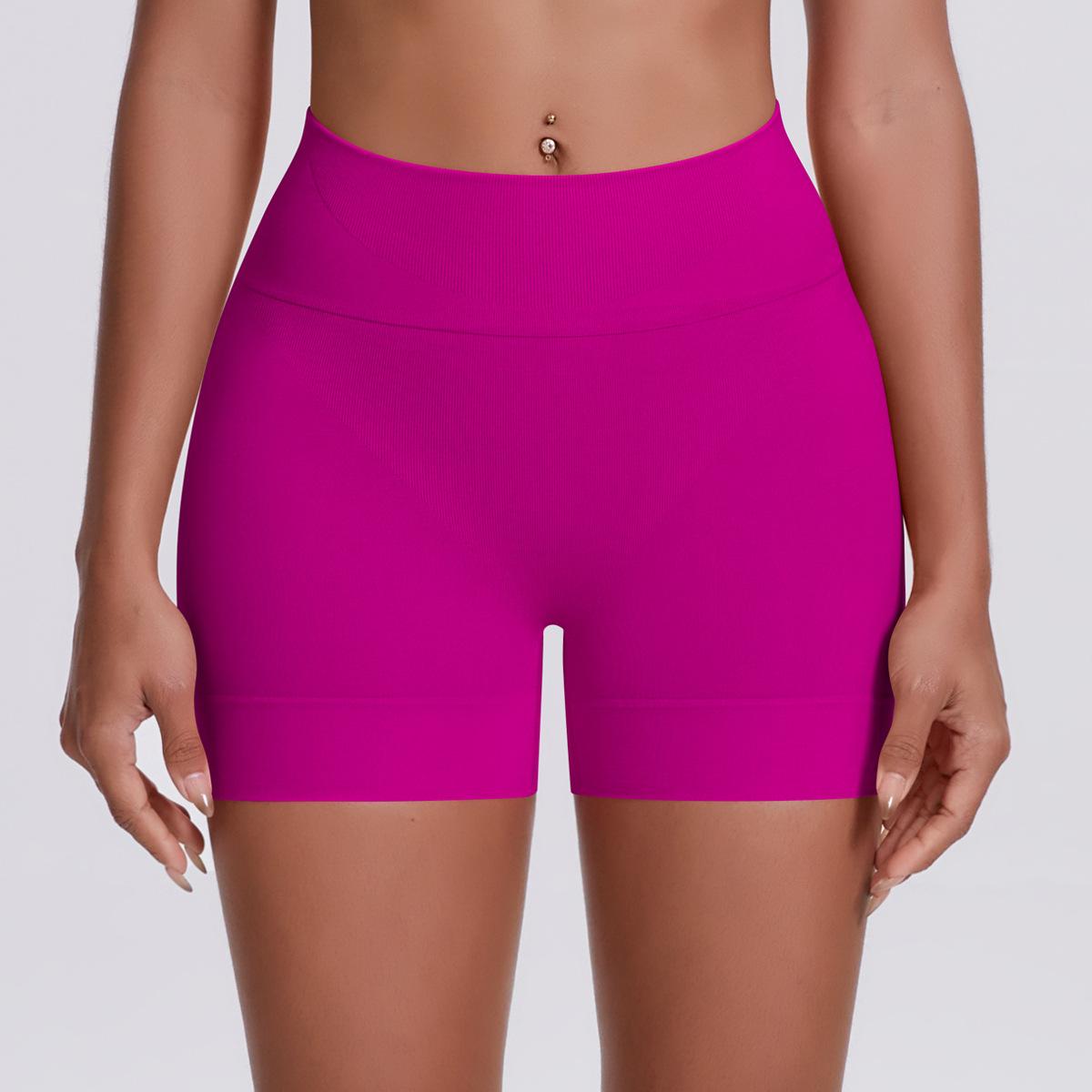 

Новые облегающие фитнес-шорты с высокой эластичностью, быстросохнущие дышащие штаны для йоги, спортивные штаны для бега, бесшовные шорты для женщин L