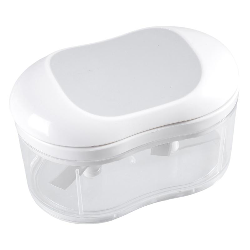 

Convenient Handheld Food Chopper for Garlic and Vegetables for Indoor and Outdoor Cooking Household Kitchen Gadget серый