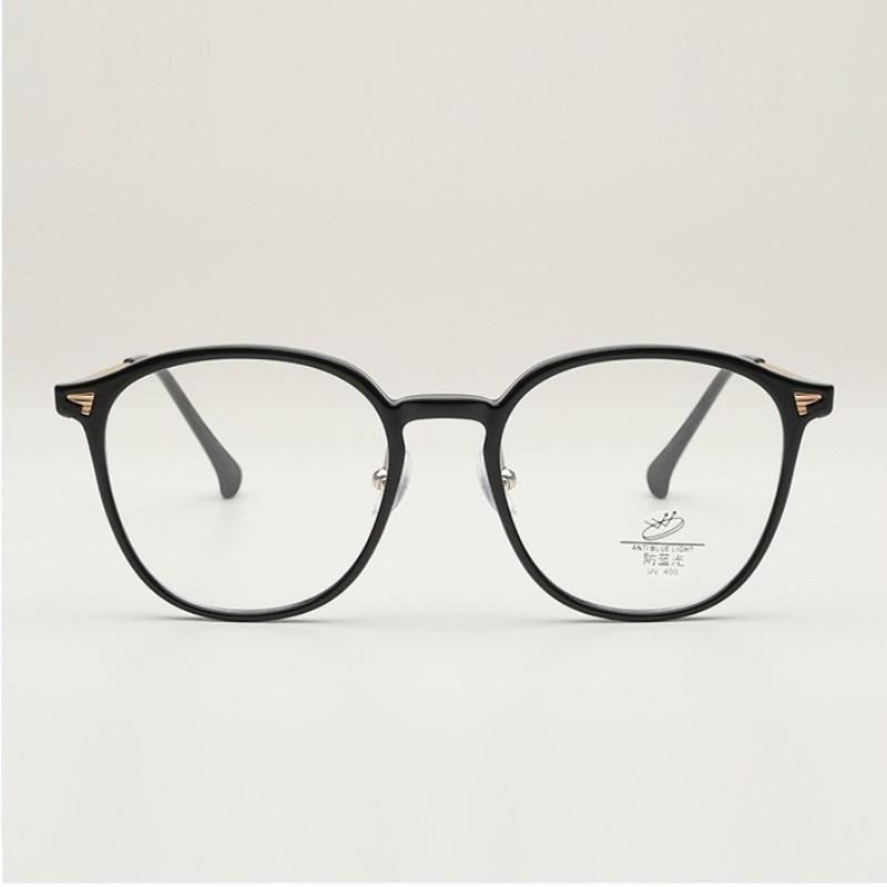 Anti Blue Light Glasses Luxury Frame Female Korean Style Big Face Round Face Plain Net Red Glasses Flat