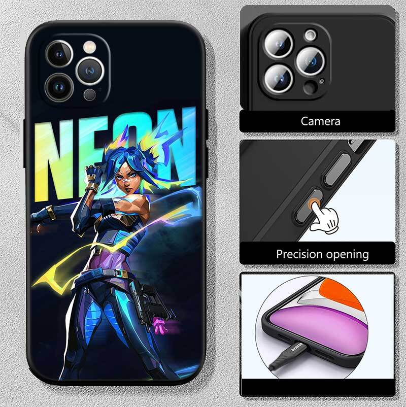 V-VALORANT Phone Case for Redmi Note 12 12S 12C 13 13C 13R 14 14S 14R 14C 11A 13X A3 A3X A4 A5 Pro Max Plus