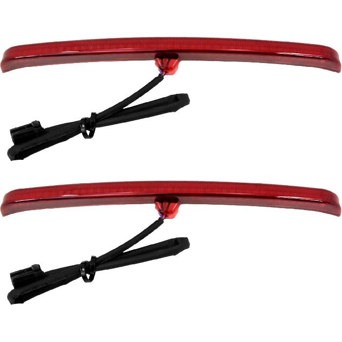 HDBUBALUS Motorcycle Rear Fender Blades Led Tail Light Brake Stop Running Lamp for Harley Touring Trike Glide 2009-2025 (Color: Red)