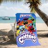 Customizable Personalized Beach Towels Smiling Critters Themed designs.Suitable for the Beach, Yoga, Sports;ideal As Beach Accessories