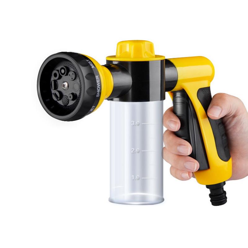 Foam Spray Gun for Car Wash - Multi-Purpose High-Pressure Water Gun with 8 Functions