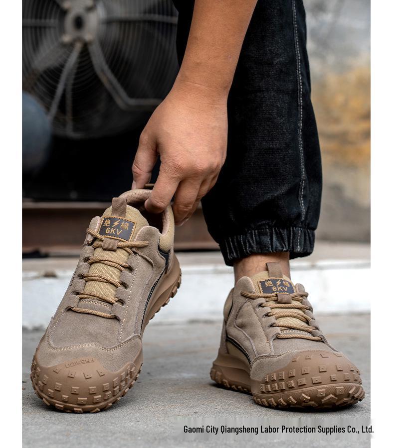 Men's Protective Work Shoes – Anti-Smash, Anti-Puncture, Low-Top, Breathable, Four Seasons Casual Footwear