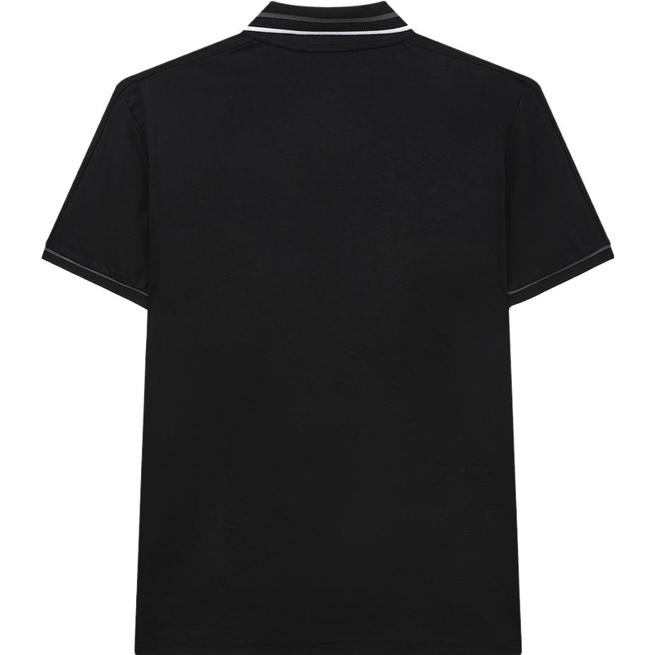 Fila 2023 New Summer Fashion Versatile Knitted Short Sleeve Polo Shirt Men Polo Shirts Black F11M338108F-BK