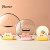 Cute Bear Pot Cover Stand Lid Holder And Spatula Rest, Cartoon Shape, Non-Slip Stable Utensil Rest for Spoons Plastic Organizer with Drain Groove