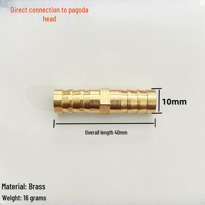 All-Copper 4-Point Threaded Pagoda Nozzle 3-Way Connector for Gas and Water Hoses