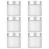 Neutral Zenith Cream Containers, Light-Proof Glass Bottles, Refillable Cream Cases, Individually Divided, Set of 6 (100g)