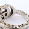 GUCCI Double G key ring Ring 627760 J8400 0701 Silver925 #6.6(US Size) 5.6g Women Used